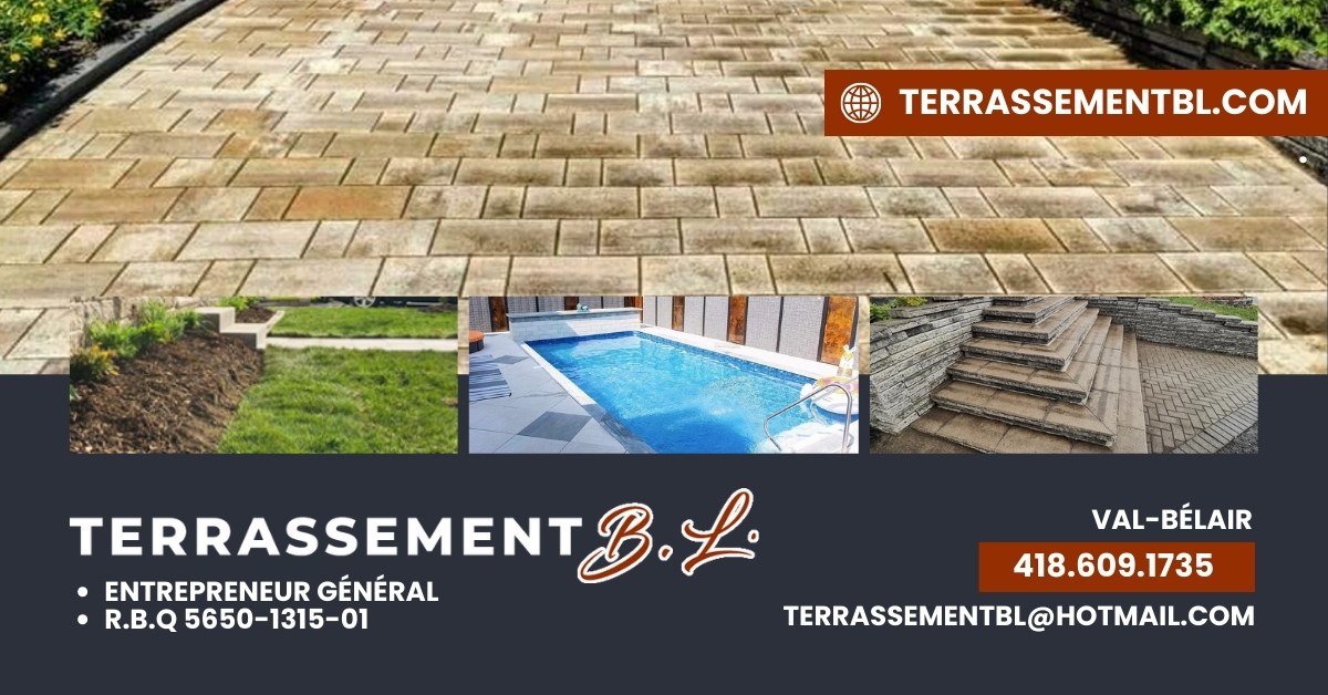 Bannière Terrassement BL inc.